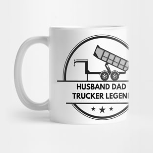 Husband Dad Trucker Legend Mug